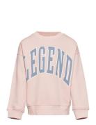 Sweatshirt Wave Tops Sweat-shirts & Hoodies Sweat-shirts Pink Lindex