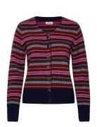 Fern Cardigan Tops Knitwear Cardigans Navy Jumperfabriken