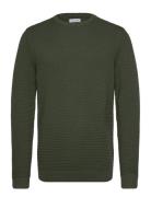 Jjotto Knit Crew Neck Ln Tops Knitwear Round Necks Green Jack & J S