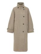 Ihgaziva Ja Outerwear Coats Winter Coats Beige ICHI