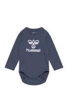 Hmlflips Body L/S Pitkähihainen Body Blue Hummel