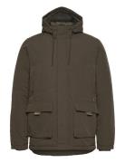 Outerwear Vuorillinen Takki Topattu Takki Khaki Green Blend