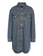 Nmalva L/S Denim Dress Az351Mb Noos Fwd Polvipituinen Mekko Blue NOISY...