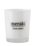 Scented Candle, Fresh Cotton Tuoksukynttilä White Meraki