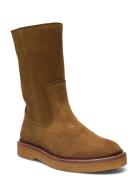 Boots - Flat Shoes Boots Ankle Boots Ankle Boots Flat Heel Brown ANGUL...