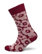 Oras Unikko Lingerie Socks Regular Socks Red Marimekko