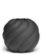 Twist Ball Vase 20Cm Black Home Decoration Vases Big Vases Black Cooee...