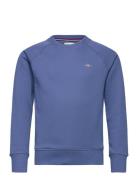 Shield C-Neck Tops Sweat-shirts & Hoodies Sweat-shirts Blue GANT