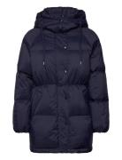 Mid Length Down Jacket Vuorillinen Takki Topattu Takki Navy GANT