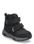 Boots W. Velcro, Wp Talvikengät Tarroilla Black Color Kids