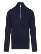 Jprblaliam Knit Half Zip Bf Jnr Tops Knitwear Pullovers Navy Jack & J ...