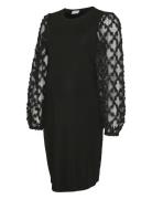 Mlpaula Ls Jrs Abk Dress Polvipituinen Mekko Black Mamalicious