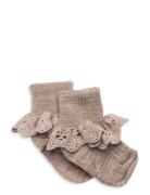 Lea Socks - Lace Sukat Beige Mp Denmark