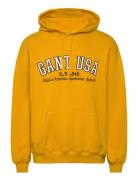 Gant Usa Hoodie Tops Sweat-shirts & Hoodies Hoodies Yellow GANT