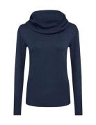 Sc-Dollie Tops Knitwear Turtleneck Navy Soyaconcept