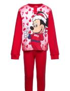 Pyjama Pyjamasetti Pyjama Red Mickey Mouse