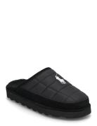 Reade Suede-Trim Quilted Scuff Slipper Aamutossut Tohvelit Black Polo ...