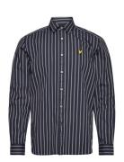 Multi Stripe Shirt Tops Shirts Casual Navy Lyle & Scott