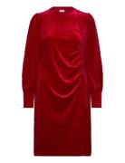 Pzbarbara Dress Lyhyt Mekko Red Pulz Jeans