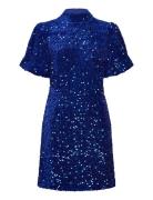 Sequins Dress Lyhyt Mekko Blue Coster Copenhagen