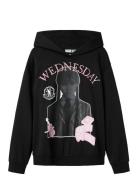 Nkfada Wednesday Nreg Sweat Wh Bru Sky Tops Sweat-shirts & Hoodies Hoo...