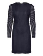 Slsolveig Dress Polvipituinen Mekko Navy Soaked In Luxury