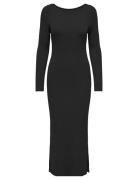 Onlkatia Ls Maxi Boatn Dress Cc Knt Maksimekko Juhlamekko Black ONLY