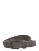 Leather Belt With Star Studs Vyö Grey Mango