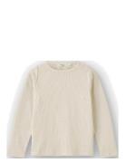 Kenna Ls Blouse Tops T-shirts Long-sleeved T-shirts Cream Fliink
