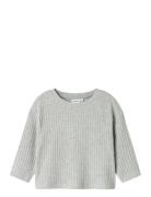 Nmfrikka Ls Rlx Top Tops T-shirts Long-sleeved T-shirts Grey Name It