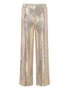 Fqbasal-Pants Bottoms Trousers Wide Leg Gold FREE/QUENT