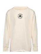 Lk-L/S Knit Top Tops T-shirts Long-sleeved T-shirts Beige Converse