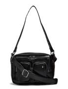 Ellie Wrinkle Recycled Pu Bags Small Shoulder Bags-crossbody Bags Blac...