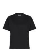 Boxy T-Shirt Sport T-shirts & Tops Short-sleeved Black Aim´n