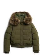 Everest Hooded Bomber Jkt Vuorillinen Takki Topattu Takki Khaki Green ...