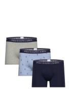 Classic Stretch-Cotton Trunk 3-Pack Bokserit Navy Polo Ralph Lauren Un...