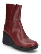 Deena Shoes Boots Ankle Boots Ankle Boots With Heel Burgundy VAGABOND