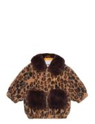 Leopard Faux Fur Jacket Takki Brown Mini Rodini