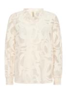 Sc-Ibi Tops Blouses Long-sleeved Cream Soyaconcept