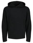 Jorollie Knit Hood Styd Aw24 Tops Sweat-shirts & Hoodies Hoodies Black...