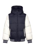 Colorblock Puffer Jacket Toppatakki Blue Tommy Hilfiger