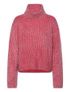 Kemina-M Tops Knitwear Turtleneck Pink MbyM