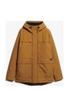 Surplus Hooded Parka Parka Takki Brown Superdry