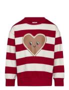 Sweatshirt Heart Front Tops Sweat-shirts & Hoodies Sweat-shirts Red Li...