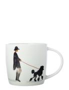 Mugg Fashion Poodle Home Tableware Cups & Mugs Coffee Cups White Maxwe...