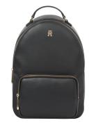 Th Soft Logotape Backpack Reppu Laukku Black Tommy Hilfiger