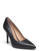 Lindella Ii Burnished Leather Pump Shoes Heels Pumps Classic Black Lau...