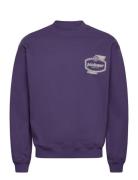 St D Island Crewneck Tops Sweat-shirts & Hoodies Sweat-shirts Purple P...