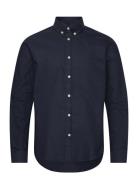 Konrad Oxford Shirt - Seasonal Tops Shirts Casual Navy Les Deux