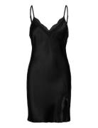 Rhjackie Slit Dress Body Alusmekko Black Rosemunde